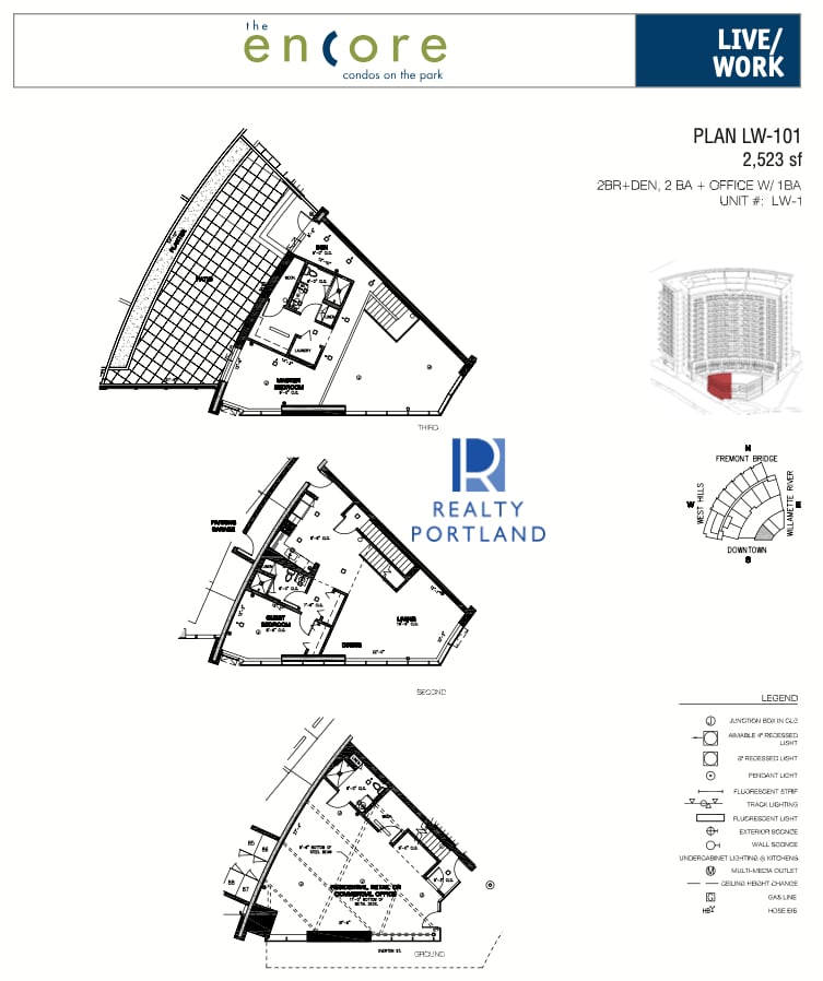 Plan LW-101 — Live/Work floor plan